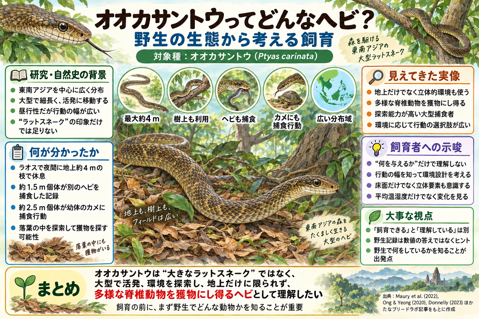 オオカサントウ（Ptyas carinata）